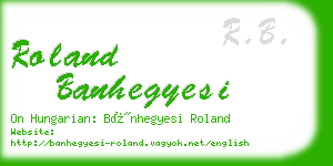 roland banhegyesi business card